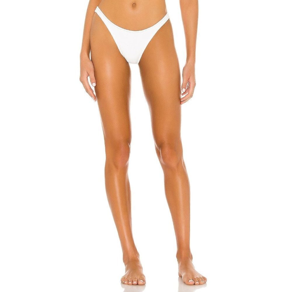 Suboo Kaia Slim Bikini Bottoms in White XSmall New Womens Swim